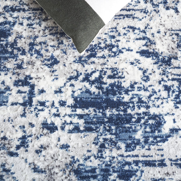 Safavieh Amelia Area Rug - Contemporary Power Loomed Design In Elegant Ivory And Navy For Modern Homes Ivory ,Navy 75% Polypropylene 25% Shrink Polyester Ala705a-4