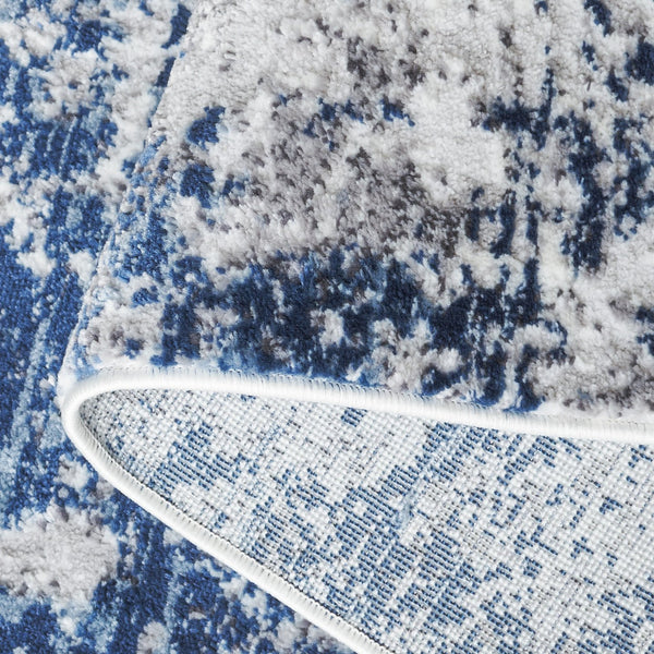 Safavieh Amelia Area Rug - Contemporary Power Loomed Design In Elegant Ivory And Navy For Modern Homes Ivory ,Navy 75% Polypropylene 25% Shrink Polyester Ala705a-4