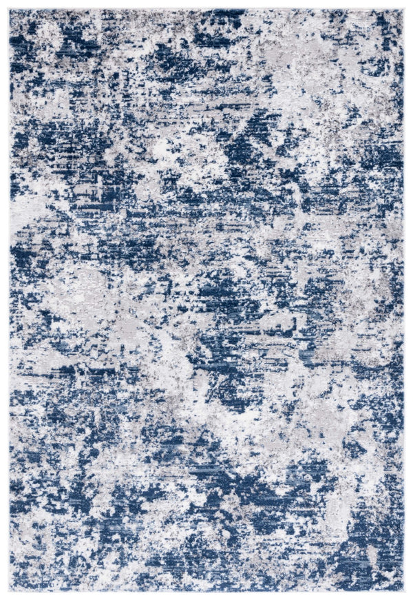 Safavieh Amelia 705 Power Loomed Contemporary Rug Ivory / Navy 75% Polypropylene 25% Shrink Polyester