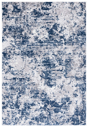 Safavieh Amelia Area Rug - Contemporary Power Loomed Design In Elegant Ivory And Navy For Modern Homes Ivory ,Navy 75% Polypropylene 25% Shrink Polyester Ala705a-4