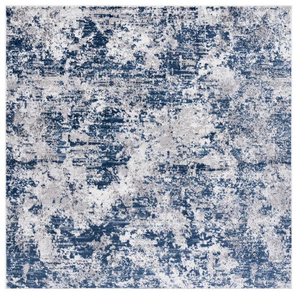 Safavieh Amelia Area Rug - Contemporary Power Loomed Design In Elegant Ivory And Navy For Modern Homes Ivory ,Navy 75% Polypropylene 25% Shrink Polyester Ala705a-4