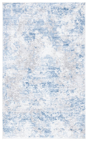 Safavieh Amelia Contemporary Oversized Area Rug In Ivory And Navy - Elevate Your Home Décor With Style Grey ,Blue 75% Polypropylene 25% Shrink Polyester Ala705f-68