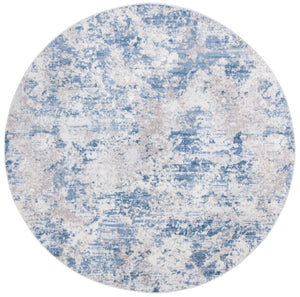 Safavieh Amelia Contemporary Oversized Area Rug In Ivory And Navy - Elevate Your Home Décor With Style Grey ,Blue 75% Polypropylene 25% Shrink Polyester Ala705f-68