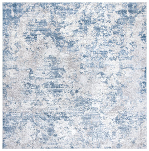 Safavieh Amelia Area Rug - Contemporary Power Loomed Design In Elegant Ivory And Navy For Modern Homes Grey ,Blue 75% Polypropylene 25% Shrink Polyester Ala705f-10r