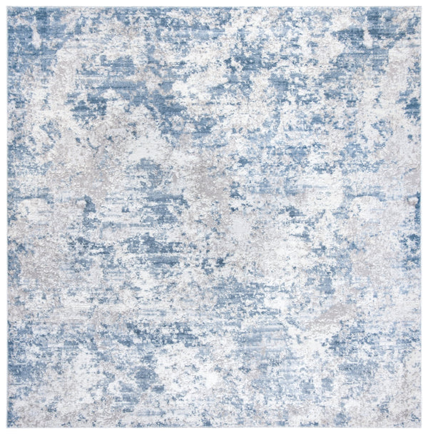 Safavieh Amelia Area Rug - Contemporary Power Loomed Design In Elegant Ivory And Navy For Modern Homes Grey ,Blue 75% Polypropylene 25% Shrink Polyester Ala705f-10r
