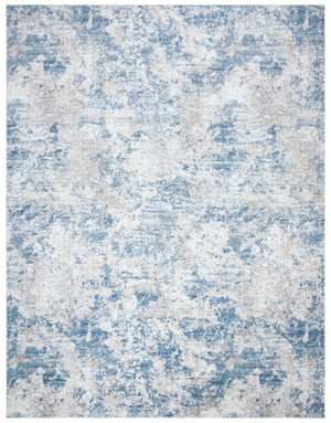 Safavieh Amelia Area Rug - Contemporary Power Loomed Design In Elegant Ivory And Navy For Modern Homes Grey ,Blue 75% Polypropylene 25% Shrink Polyester Ala705f-10r