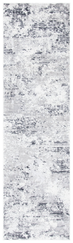 Safavieh Amelia Contemporary Square Area Rug In Grey Ivory — Low-Profile, Durable Power-Loomed Design For Modern Homes 8'-0" x 8'-0" ALA705G-8SQ