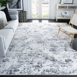 Safavieh Amelia Contemporary Oversized Area Rug In Ivory And Navy - Elevate Your Home Décor With Style Grey ,Ivory 75% Polypropylene 25% Shrink Polyester Ala705g-222