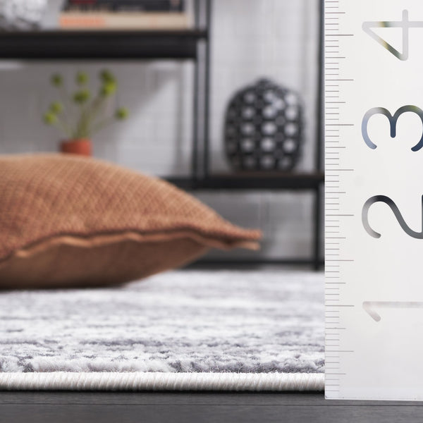 Safavieh Amelia Area Rug - Contemporary Power Loomed Design In Elegant Ivory And Navy For Modern Homes Charcoal ,Ivory 75% Polypropylene 25% Shrink Polyester Ala705h-6