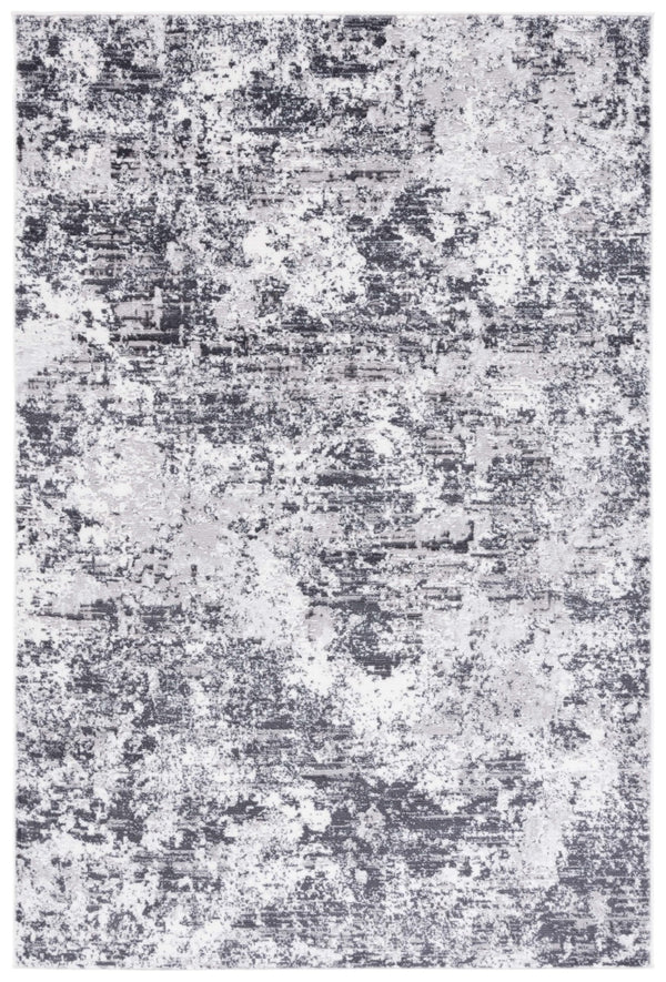 Safavieh Amelia 705 Power Loomed Contemporary Rug Charcoal / Ivory 75% Polypropylene 25% Shrink Polyester