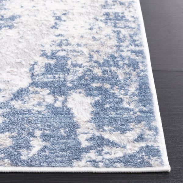 Safavieh Amelia Power Loomed Hallway Runner Solid Navy Polypropylene Low Pile Turkish Woven 2'-2" x 18'-0" ALA705M-218