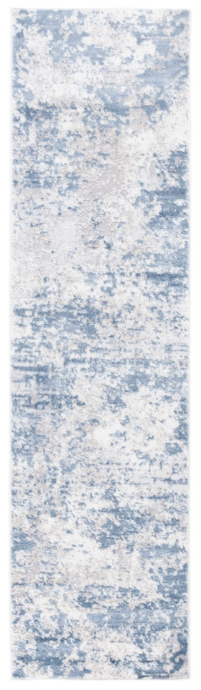 Safavieh Amelia Power Loomed Hallway Runner Solid Navy Polypropylene Low Pile Turkish Woven 2'-2" x 20'-0" ALA705M-220
