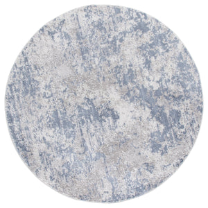 Safavieh Amelia Contemporary Dark Blue & Grey Runner Rug, Low-Profile 3/8" Pile, Power-Loomed Durability 2'-2" x 16'-0" ALA705M-216