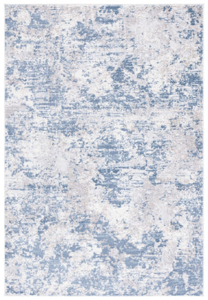 Safavieh Amelia Contemporary Dark Blue & Grey Runner Rug, Low-Profile 3/8" Pile, Power-Loomed Durability 2'-2" x 16'-0" ALA705M-216