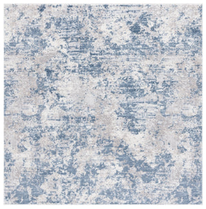 Safavieh Amelia Contemporary Dark Blue & Grey Runner Rug, Low-Profile 3/8" Pile, Power-Loomed Durability 2'-2" x 16'-0" ALA705M-216