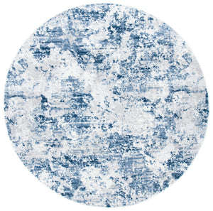 Safavieh Amelia Contemporary Oversized Area Rug In Ivory And Navy - Elevate Your Home Décor With Style Navy ,Grey 75% Polypropylene 25% Shrink Polyester Ala705n-10r