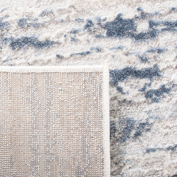 Safavieh Amelia Luxurious Abstract Area Rug – Plush Softness, Durable Design, Perfect For Modern Spaces Ivory ,Blue 75% Polypropylene 25% Shrink Polyester Ala768a-10sq