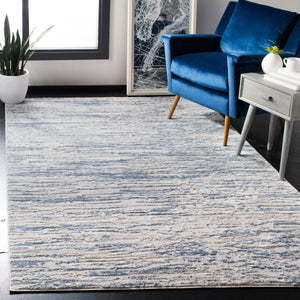 Safavieh Amelia Elegant Area Rug - Sophisticated Contemporary Design For Any Living Space, Made In Turkey Ivory ,Blue 75% Polypropylene 25% Shrink Polyester Ala768a-68ov