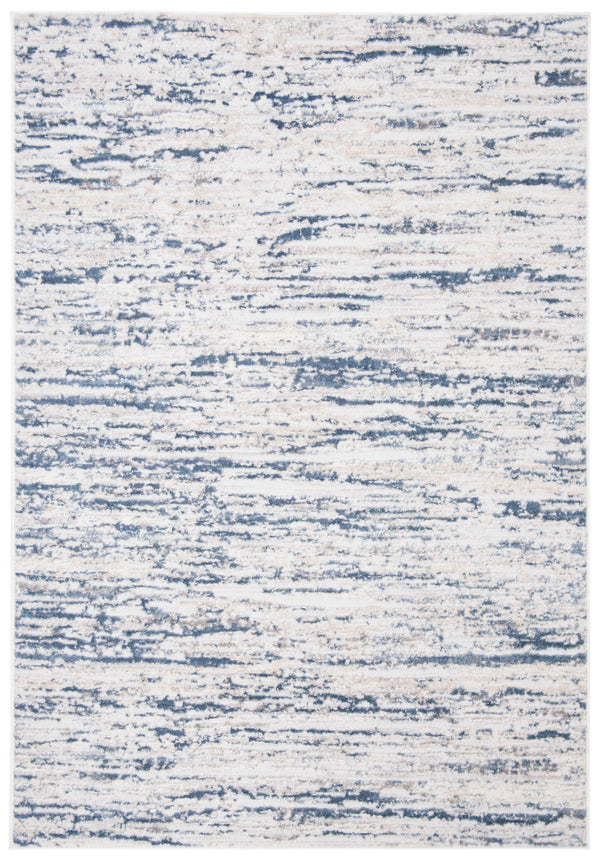 Safavieh Amelia Luxurious Abstract Area Rug – Plush Softness, Durable Design, Perfect For Modern Spaces Ivory ,Blue 75% Polypropylene 25% Shrink Polyester Ala768a-10sq