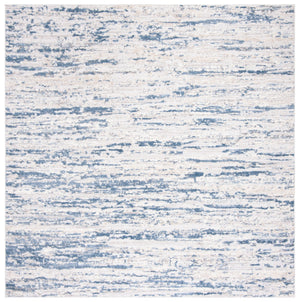 Safavieh Amelia Luxurious Abstract Area Rug – Plush Softness, Durable Design, Perfect For Modern Spaces Ivory ,Blue 75% Polypropylene 25% Shrink Polyester Ala768a-10sq