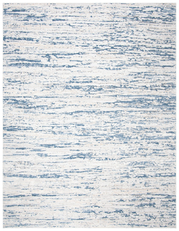Safavieh Amelia Luxurious Abstract Area Rug – Plush Softness, Durable Design, Perfect For Modern Spaces Ivory ,Blue 75% Polypropylene 25% Shrink Polyester Ala768a-10sq