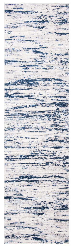 Safavieh Amelia Luxurious Abstract Area Rug – Plush Softness, Durable Design, Perfect For Modern Spaces Grey ,Navy 75% Polypropylene 25% Shrink Polyester Ala768b-8r