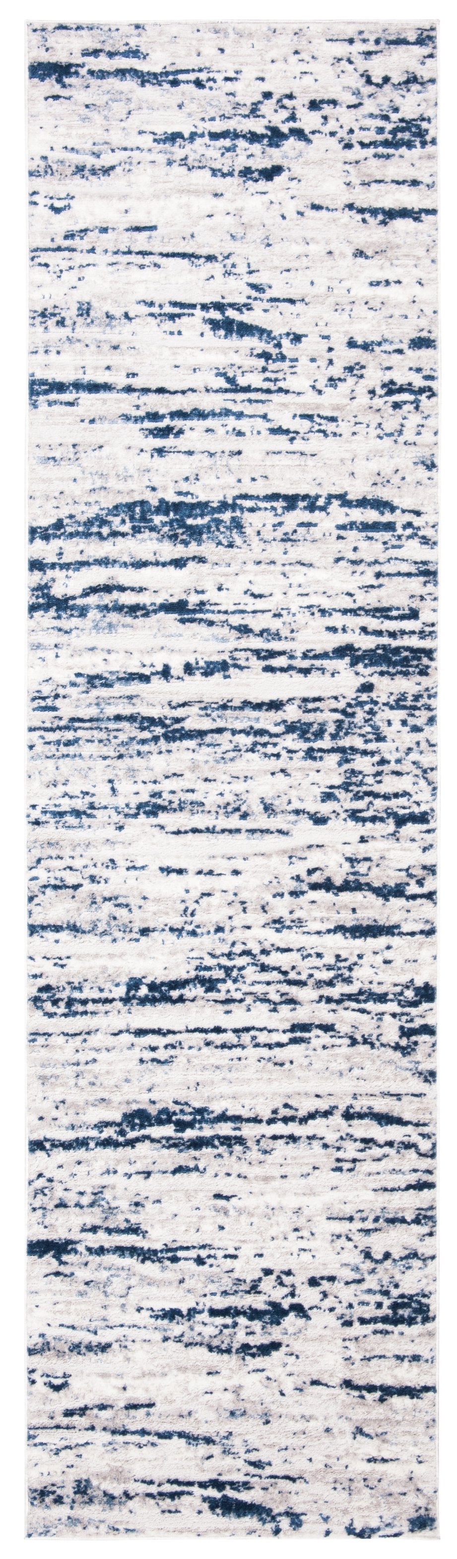 Safavieh Amelia Elegant Area Rug - Sophisticated Contemporary Design For Any Living Space, Made In Turkey Grey ,Navy 75% Polypropylene 25% Shrink Polyester Ala768b-68ov