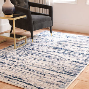Safavieh Amelia Elegant Area Rug - Sophisticated Contemporary Design For Any Living Space, Made In Turkey Grey ,Navy 75% Polypropylene 25% Shrink Polyester Ala768b-68ov