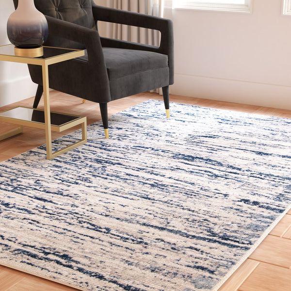 Safavieh Amelia Elegant Area Rug - Sophisticated Contemporary Design For Any Living Space, Made In Turkey Grey ,Navy 75% Polypropylene 25% Shrink Polyester Ala768b-68ov