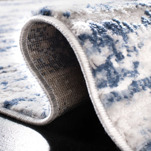 Safavieh Amelia Luxurious Abstract Area Rug – Plush Softness, Durable Design, Perfect For Modern Spaces Grey ,Navy 75% Polypropylene 25% Shrink Polyester Ala768b-8r