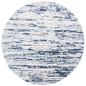 Safavieh Amelia Luxurious Abstract Area Rug – Plush Softness, Durable Design, Perfect For Modern Spaces Grey ,Navy 75% Polypropylene 25% Shrink Polyester Ala768b-8r