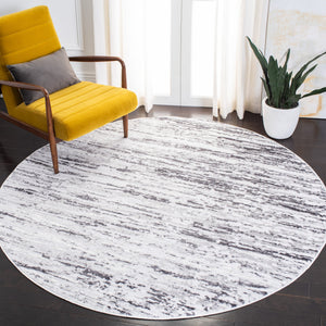Safavieh Amelia Modern Square Rug In Light Grey Charcoal – Power-Loomed Turkish Craft, Low-Maintenance Elegance 8'-0" x 8'-0" ALA768F-8SQ