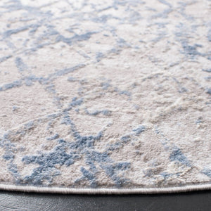 Safavieh Amelia Power Loomed Area Rug Solid Neutral Tones for Modern Living Spaces 8' x 8' Round ALA783G-8R