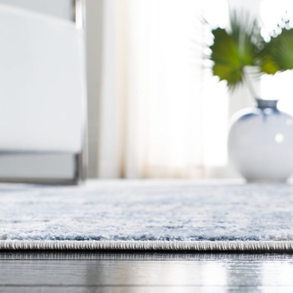 Safavieh Amelia Power-Loomed Polypropylene Runner Rug for Hallways in Ivory and Blue 2'-2" x 12'-0" ALA786A-212