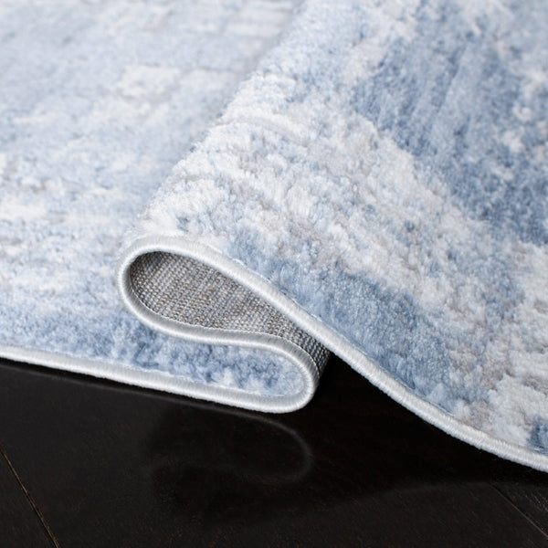 Safavieh Amelia Power-Loomed Polypropylene Runner Rug for Hallways in Ivory and Blue 2'-2" x 4'-0" ALA786A-24