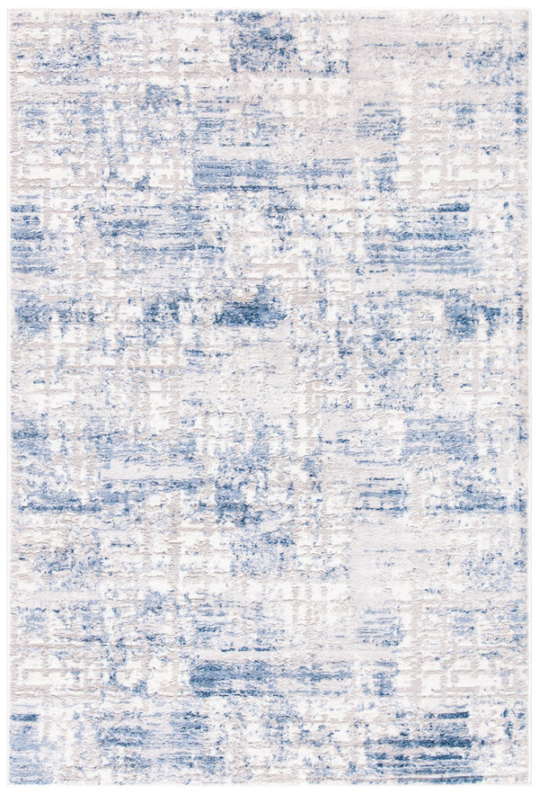 Safavieh Amelia Contemporary Area Rug – Elegant Turkish Design For Modern Décor, Perfect For Living Spaces Blue ,Grey 75% Polypropylene 25% Shrink Polyester Ala786m-68