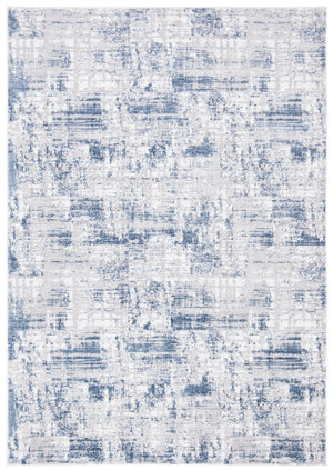 Safavieh Amelia Contemporary Area Rug – Elegant Turkish Design For Modern Décor, Perfect For Living Spaces Blue ,Grey 75% Polypropylene 25% Shrink Polyester Ala786m-68