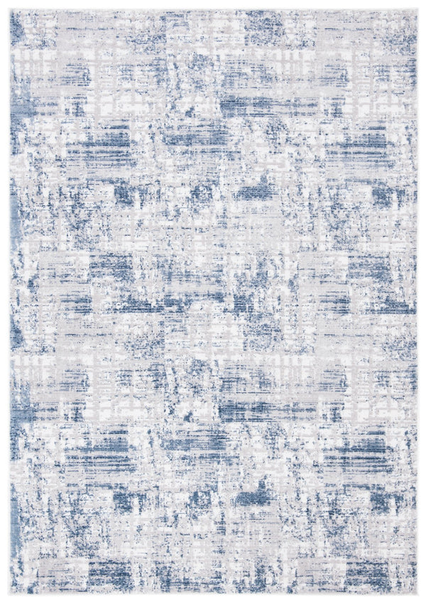 Safavieh Amelia Contemporary Area Rug – Elegant Turkish Design For Modern Décor, Perfect For Living Spaces Blue ,Grey 75% Polypropylene 25% Shrink Polyester Ala786m-68