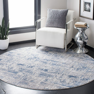 Safavieh Amelia Contemporary Area Rug – Elegant Turkish Design For Modern Décor, Perfect For Living Spaces Blue ,Grey 75% Polypropylene 25% Shrink Polyester Ala786m-68