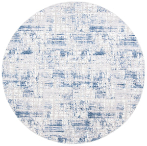 Safavieh Amelia Contemporary Area Rug – Elegant Turkish Design For Modern Décor, Perfect For Living Spaces Blue ,Grey 75% Polypropylene 25% Shrink Polyester Ala786m-68