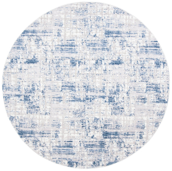 Safavieh Amelia Contemporary Area Rug – Elegant Turkish Design For Modern Décor, Perfect For Living Spaces Blue ,Grey 75% Polypropylene 25% Shrink Polyester Ala786m-68