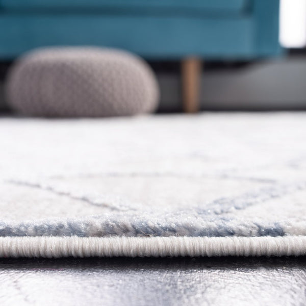 Safavieh Amelia Power Loomed Polypropylene Area Rug in Grey Blue for Modern Living Rooms ALA792F-68