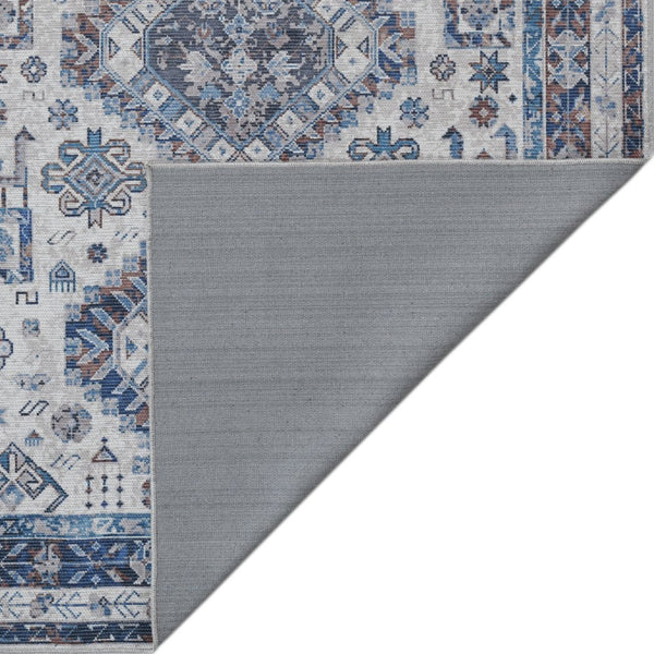 Amer Rugs Alaska Vintage Medallion Machine-washable Area Rug – Soft, Durable, And Perfect For Busy Homes Beige,Red Polyester, Cotton Ala892119