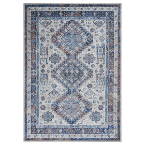 Amer Rugs Alaska Vintage Medallion Machine-washable Area Rug – Soft, Durable, And Perfect For Busy Homes Beige,Red Polyester, Cotton Ala892119