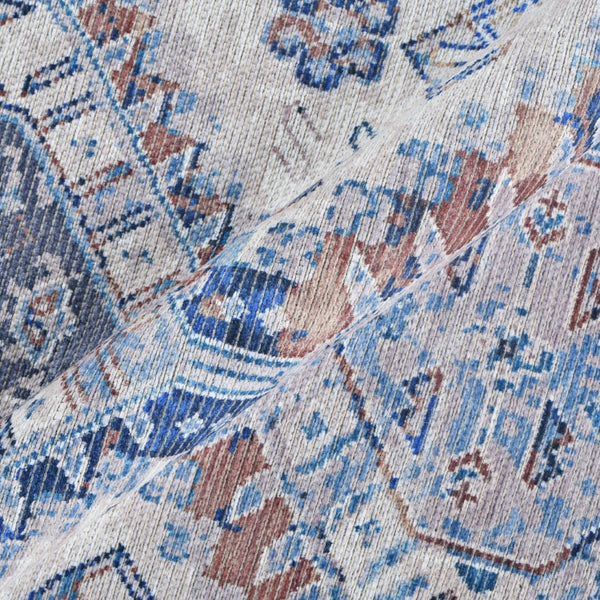 Amer Rugs Alaska Vintage Medallion Machine-washable Area Rug – Soft, Durable, And Perfect For Busy Homes Beige,Red Polyester, Cotton Ala892119