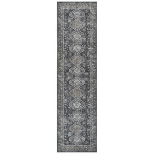 Amer Rugs Alaska Vintage Medallion Machine-washable Area Rug – Soft, Durable, And Perfect For Busy Homes Gray,Mustard Polyester, Cotton Ala92710
