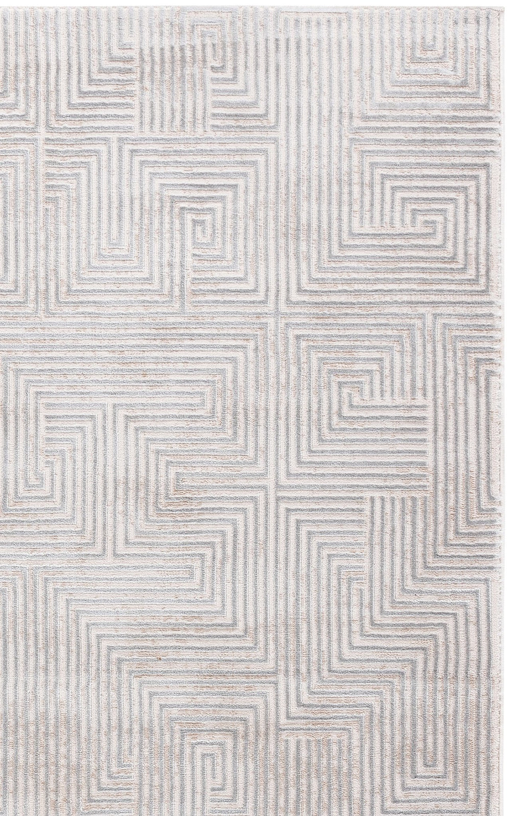 Safavieh Alba Soft Grey & Ivory Area Rug 5'3"X7'6" — Low Profile, Power-Loomed Turkish Blend For Everyday Elegance ALB104F-5