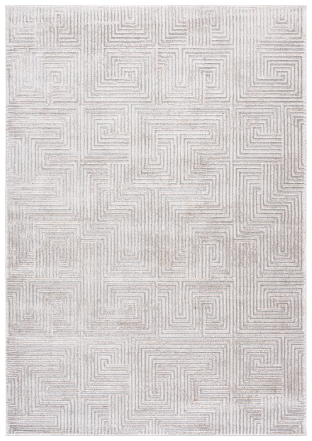 Safavieh Alba Soft Grey & Ivory Area Rug 5'3"X7'6" — Low Profile, Power-Loomed Turkish Blend For Everyday Elegance ALB104F-5
