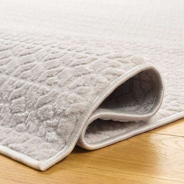 Safavieh Alba Ivory Low-Profile Area Rug 5'3"X7'6" — Soft 1/2" Pile, Durable Polyester/Polypropylene Blend, Modern Turkish Craftsmanship ALB114A-5