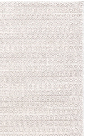 Safavieh Alba Ivory Low-Profile Area Rug 5'3"X7'6" — Soft 1/2" Pile, Durable Polyester/Polypropylene Blend, Modern Turkish Craftsmanship ALB114A-5